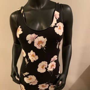 Floral BodyCon Dress S Forever 21